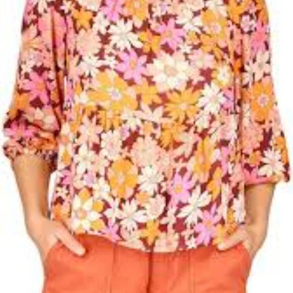 SANCTUARY SEASHORE FLORAL NEW BLOUSE SIZE 2X - Picture 9 of 10